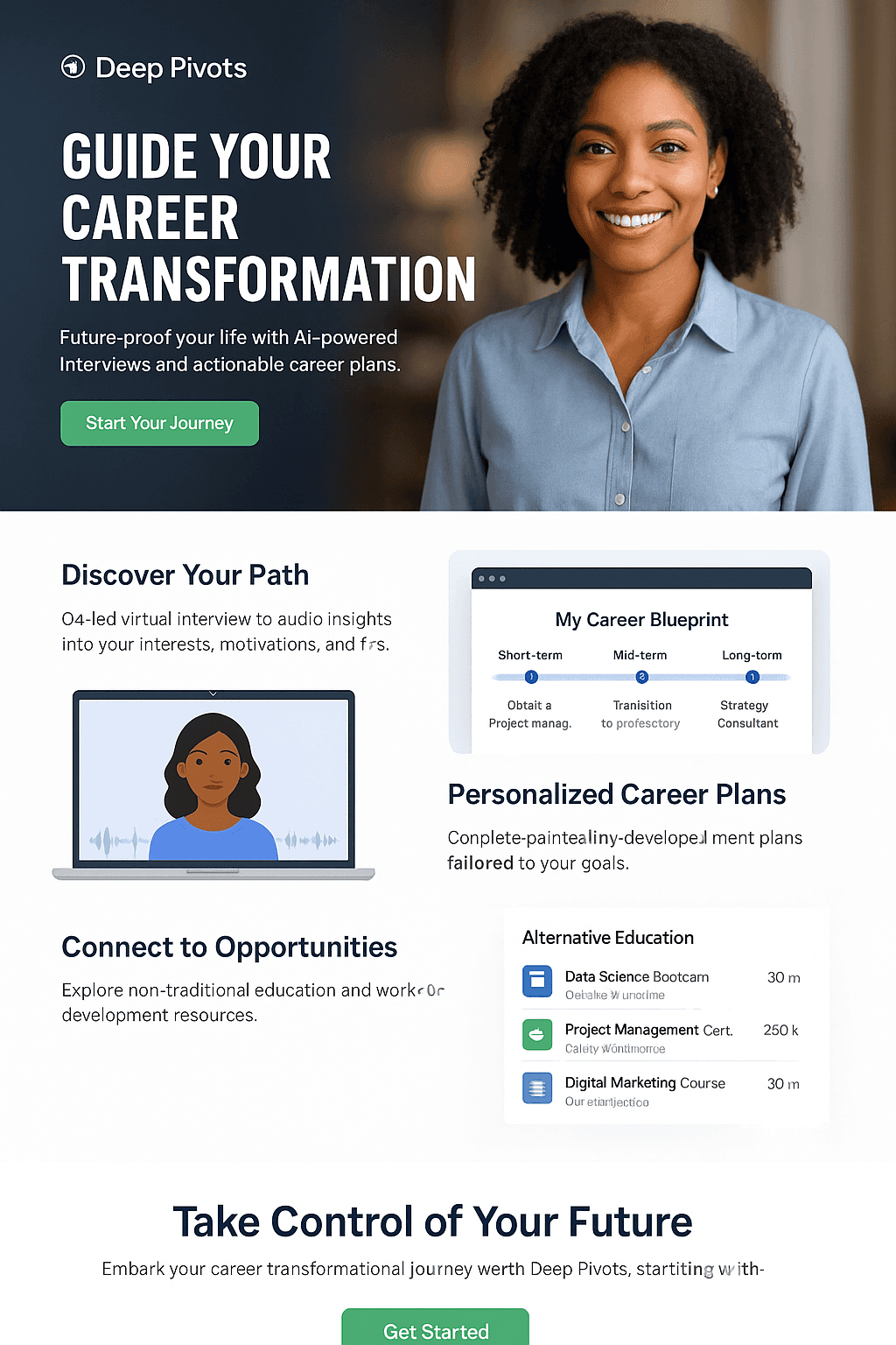 Deep Pivot interview coaching platform preview